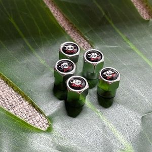 New 5 piece Audi emblem tire valve caps covers